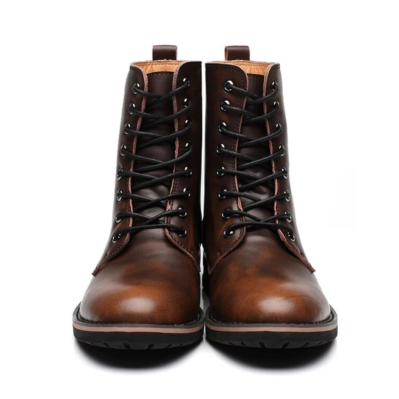 Новинка 2020 осенне зимняя обувь мужские зимние ботинки теплая из натуральной кожи