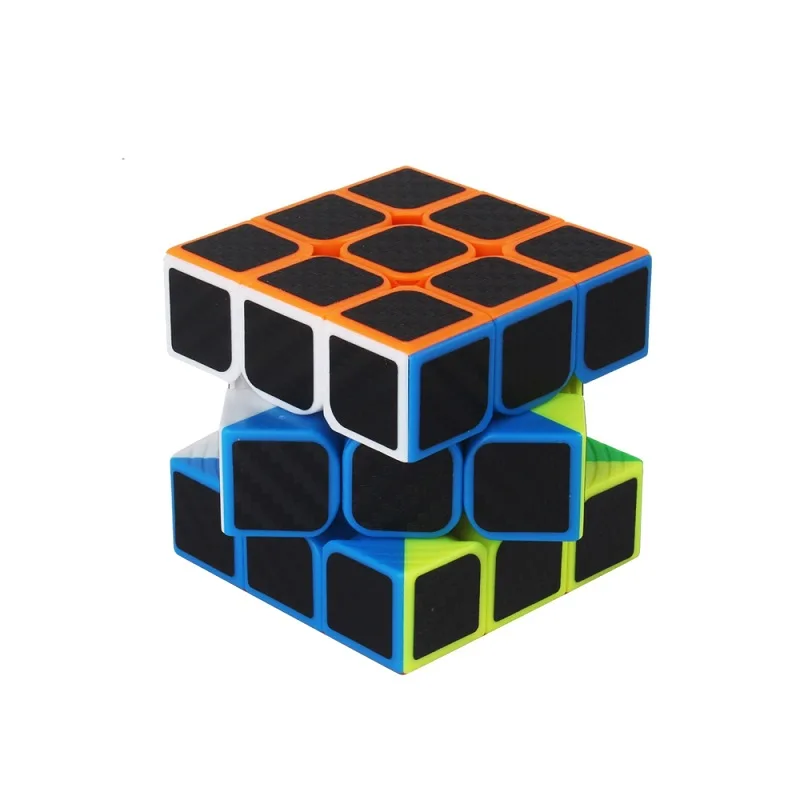 Yuxin углеродное волокно 3x3x3 шлифовальные ощущения Гладкий волшебный куб головоломка обучающая головоломка куб игрушка волшебный куб Magico