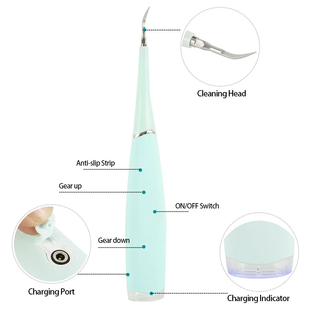 Электрическая звуковая зубная скалер зубной камень калькулятор Вибрация