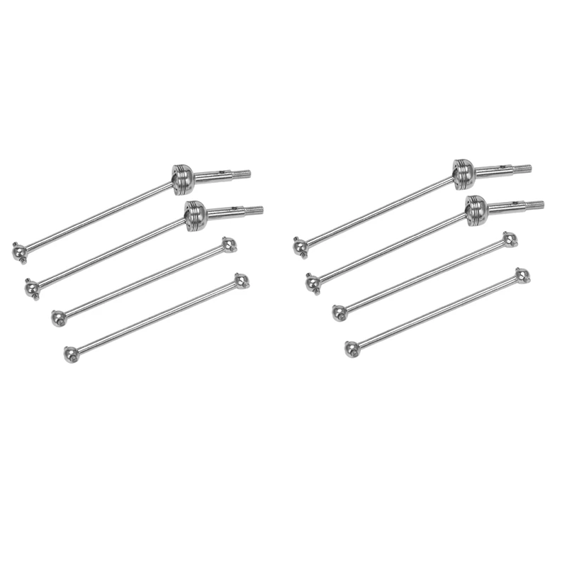 

FBIL-8Pcs Front CVD Universal Drive Shaft & Rear Dog Bone For Wltoys 144001 1/14 RC Drift Racing Car Parts Accessories