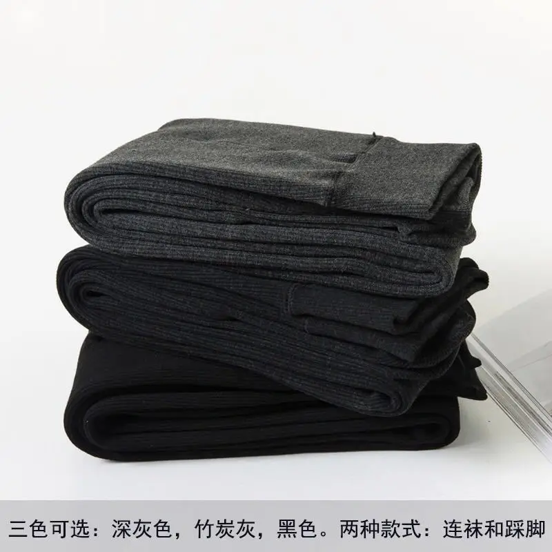 

Women's leggings autumn and winter plus velvet thickening leggings women's thermal pants striped plus velvet thin stockings