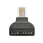RJ45 Ethernet Мужской до 8 контактный терминал AV адаптер к винтовой преобразователь блок для видеонаблюдения Plug Ethernet настенная тарелка 8 контактный разъем