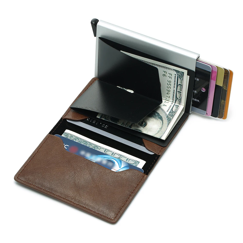 Держатель для кредитных карт из искусственной кожи сумка хранения деловой