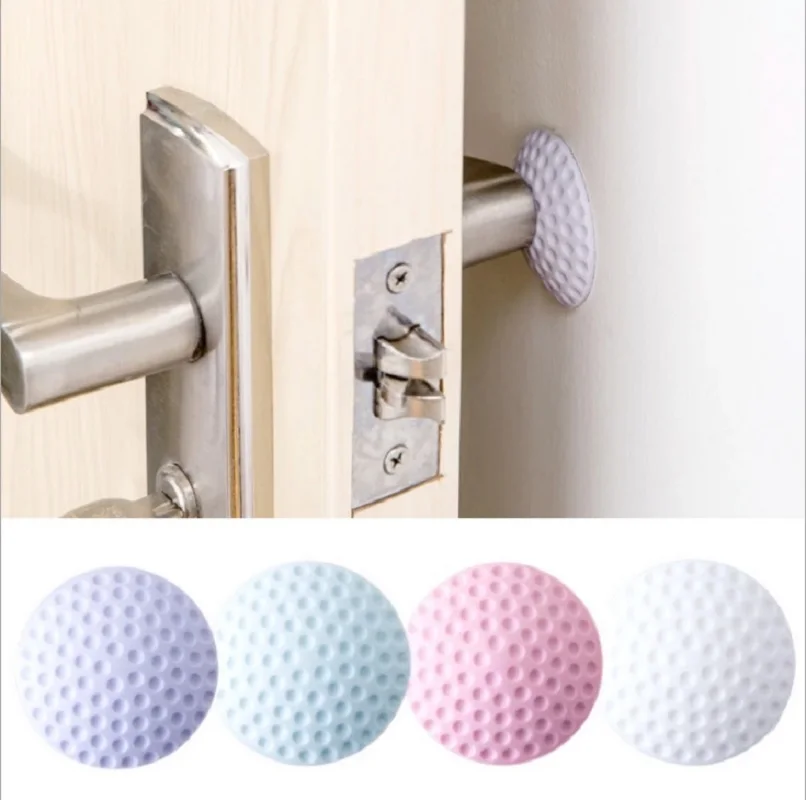 

5PCS Doorknob Wall Mute Crash Pad Cushion Cabinet Door Handle Lock Silencer Attached Silicone Anti-collision House Door Stopper