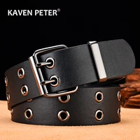 fashion metal male luxury western leather wide belt buckle for men casual vintage waist strap pu leather belts 4 0 cm waistband