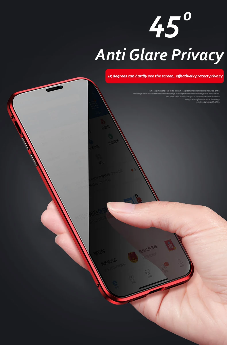 Антибликовый Магнитный чехол для iPhone 11 Pro XS MAX XR двухсторонняя, для стекла металлический бампер для iPhone 8 7 6 Plus