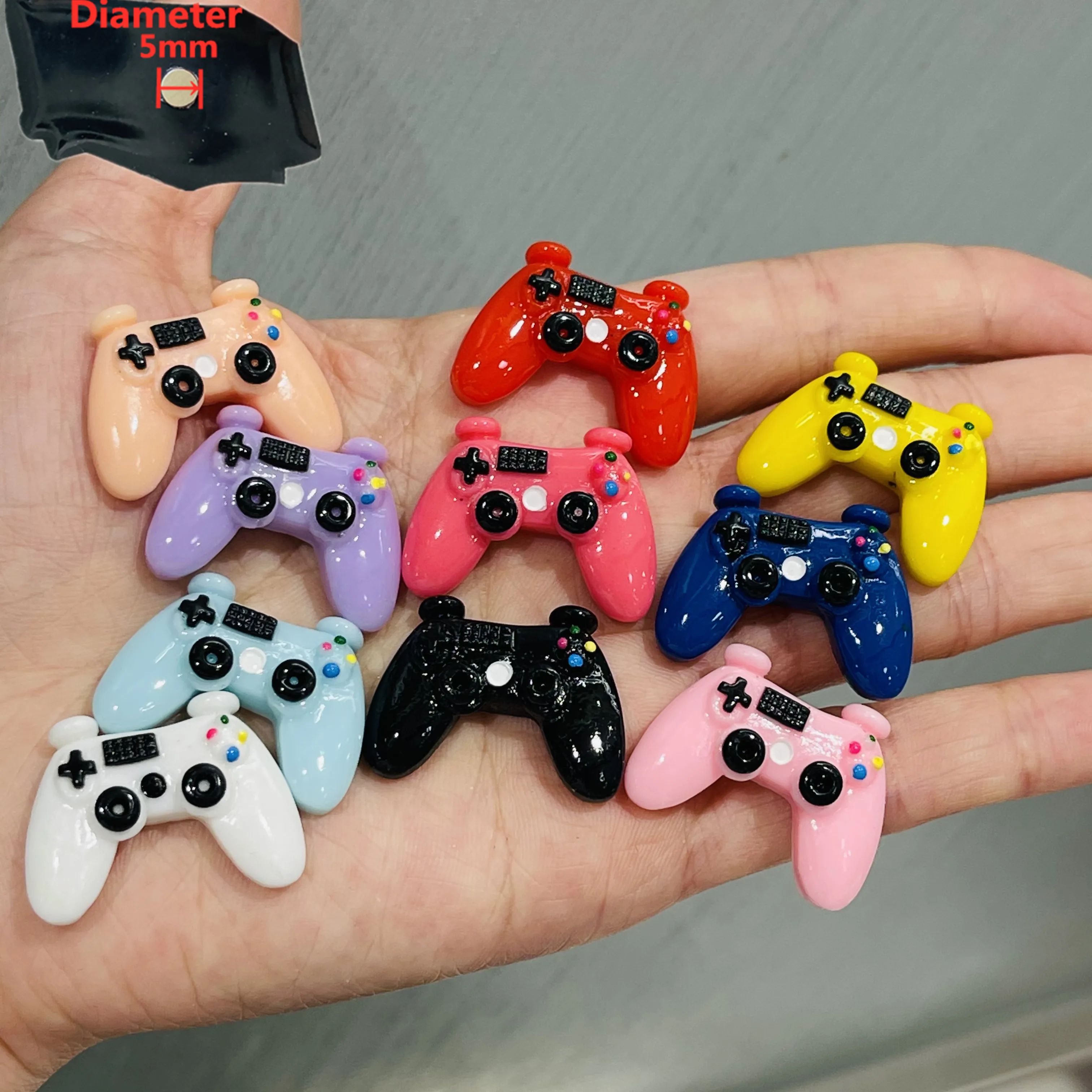 

1PCS Resin Cartoon Simulation Gamepad Fridge Magnetic Sticker Little Overlord Game Childhood Tool Refrigerator Magnets Souvenir