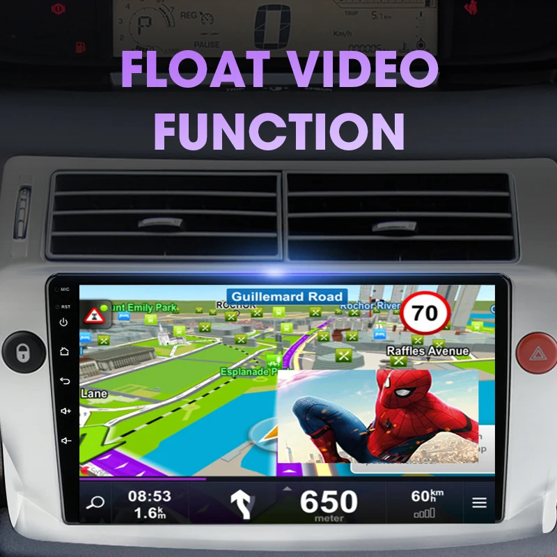 Мультимедийная магнитола JMCQ 2DIN Android 10 GPS навигация сдвоенный экран|Автомагнитолы|