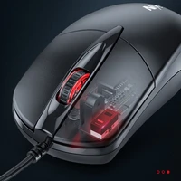 wired mute usb home silent office desktop and notebook computer business durable sensitive pure black e sports game mouse