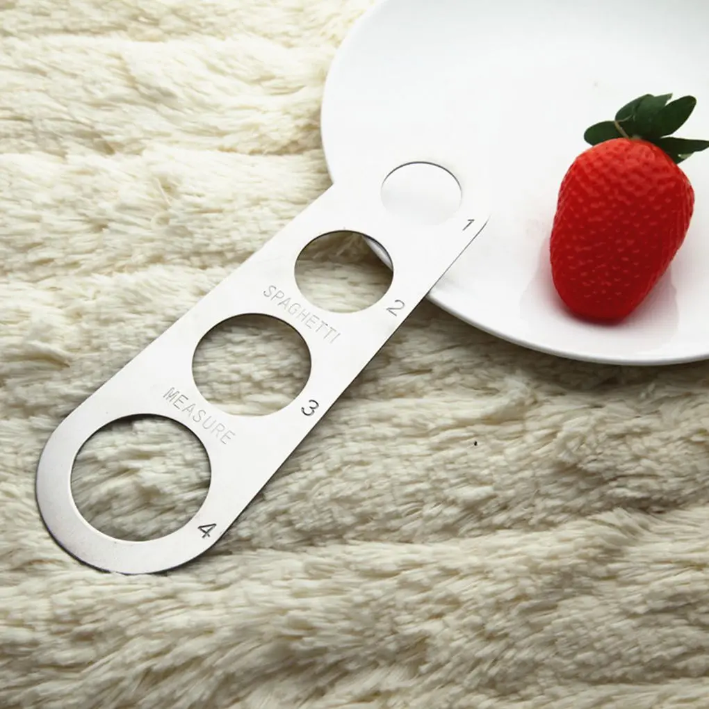

Stainless Steel Spaghetti Measurer Pasta Noodle Measure Cook Kitchen Cake Ruler Tapeline Free Measuring Tool