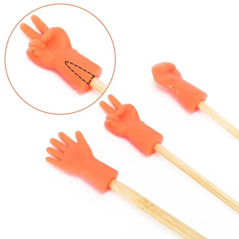 6 шт. протекторы для вязания спиц заглушки ножниц из рок-бумаги колпачки игл