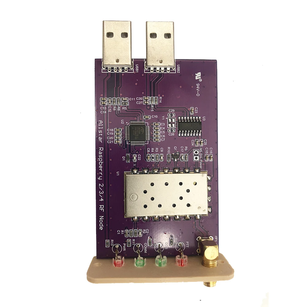 Портативный радиоинтерфейс SHARI SA818 Ham Allstar совместим с Raspberry Pi 2/3/4 hosted node UHF 1W |