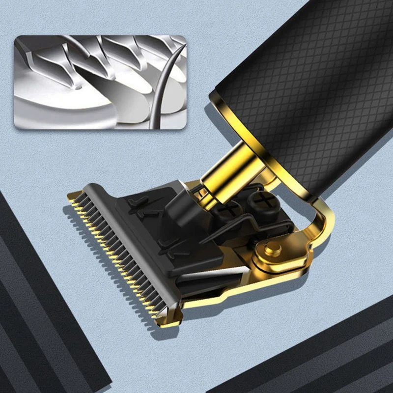 

Men's Electric Digital Display Hair Clipper USB Recharge Professional Hair Trimmer T Blade Electric Trimmer