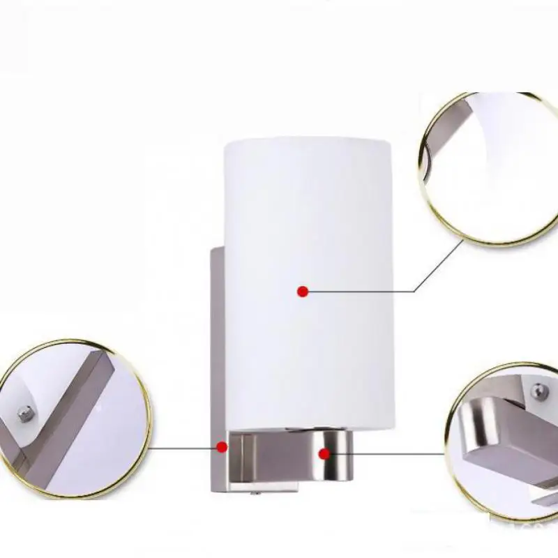 Современные Настенные светодиодные лампы с одной головкой для дома спальни