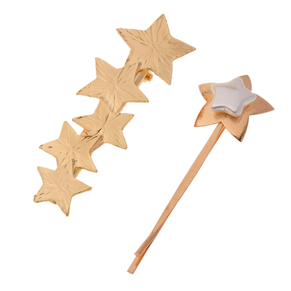 Женские металлические заколки для волос корейские геометрические неправильной