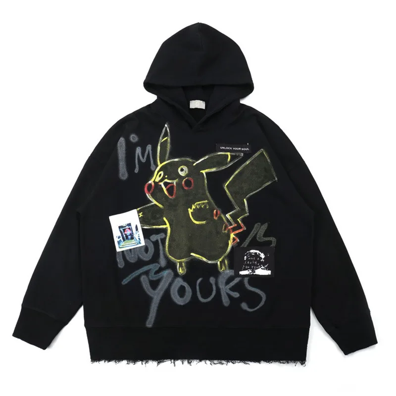 

Chao brand cartoon graffiti new thickened sweater in autumn and winter