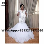 2021, свадебные платья в африканском стиле, женское кружевное платье с длинным рукавом, Открытое платье-русалка в стиле бохо, сексуальные свадебные платья