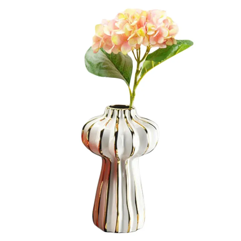

Ceramic Craft Lantern Vase Simple Flower Pot Living Room Office Balcony Decoration Bedroom Desktop Decoration Desk Accessories