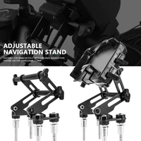 for bmw f750gs f850gs adv g310gs g310r motorcycle adjustable extend stand holder phone mobile gps plate bracket phone holder