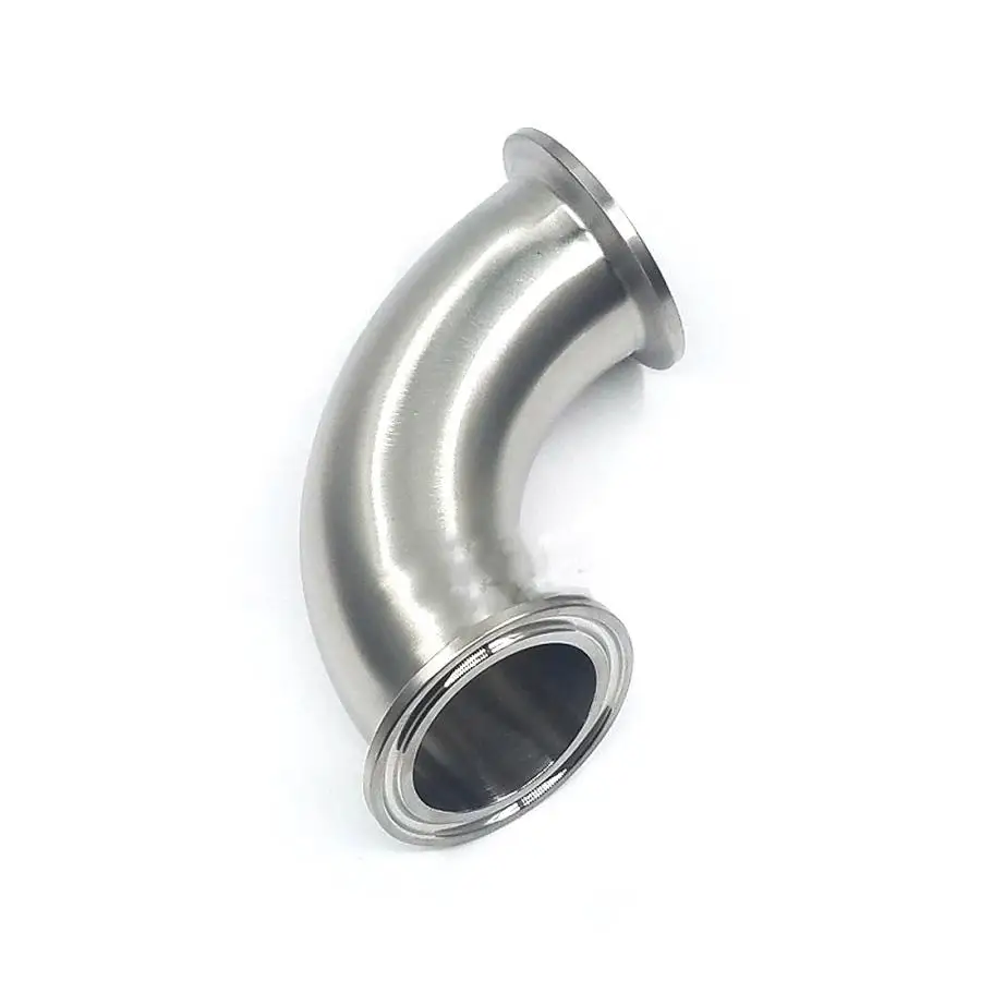 

3" Tri Clamp x 76mm Pipe OD SUS 304 Stainless Steel 90 Degree Elbow Sanitary Fitting Home Brew Beer Wine