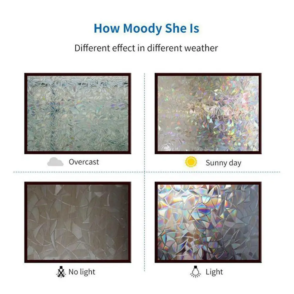 3D матовая Цветная декоративная оконная пленка статическая самоклеящаяся