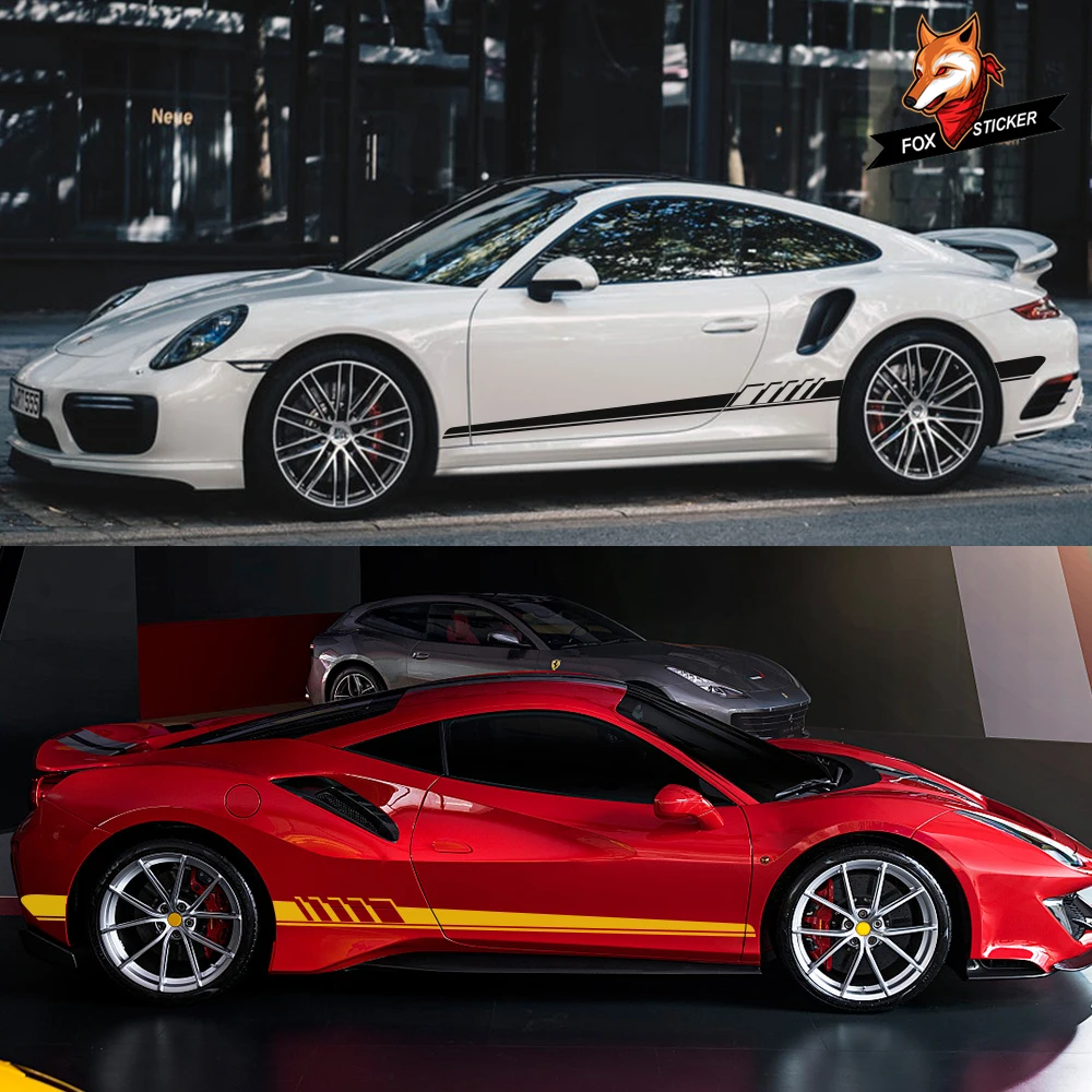 Длинные наклейки на боковые двери автомобиля сделай сам автомобильная виниловая