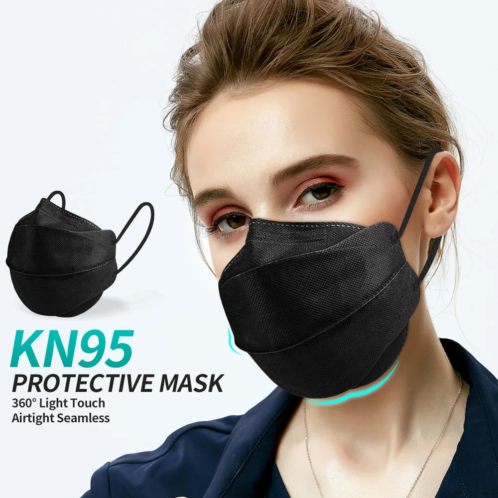 4d-mascarilla FPP2 Homologada 4-слойная респираторная защитная маска для лица CE KN95 маски негра