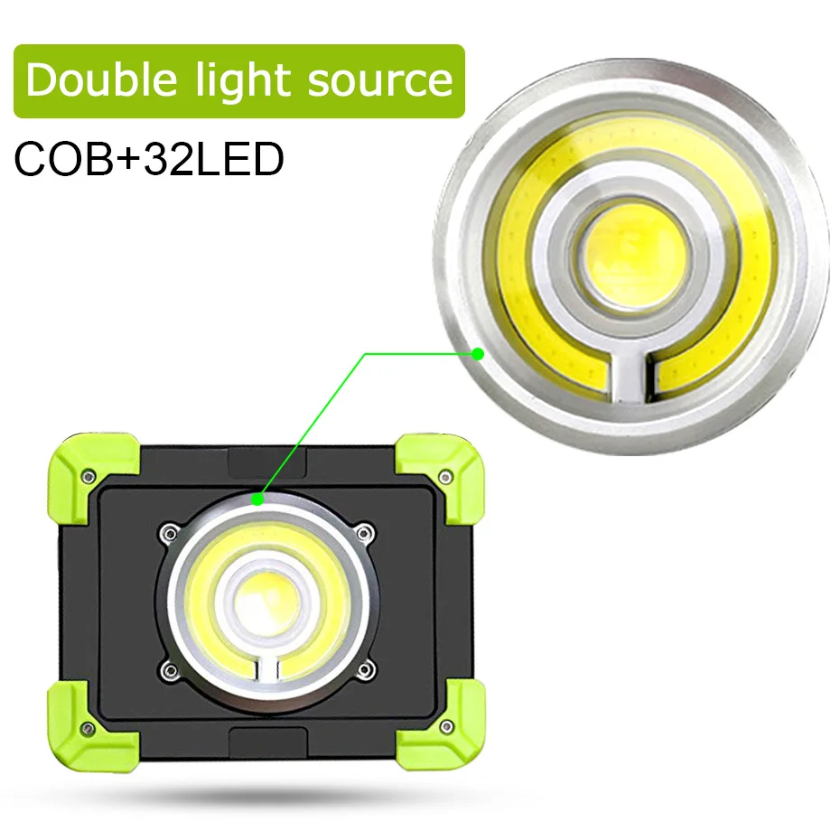 Светодиодный прожектор с 3 режимами 20 Вт перезаряжаемый точечный светильник