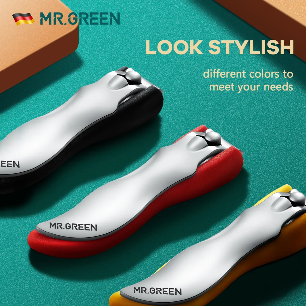 

Кусачки MR.GREEN для ногтей, антибрызговые ультра Острые кончики для ногтей из нержавеющей стали, для взрослых