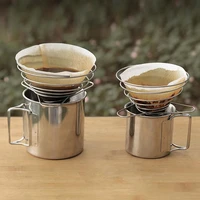 cone coffee filter holder reusable coffee filter pour over coffee dripper folding funnel filter coffee filter cup drip rack