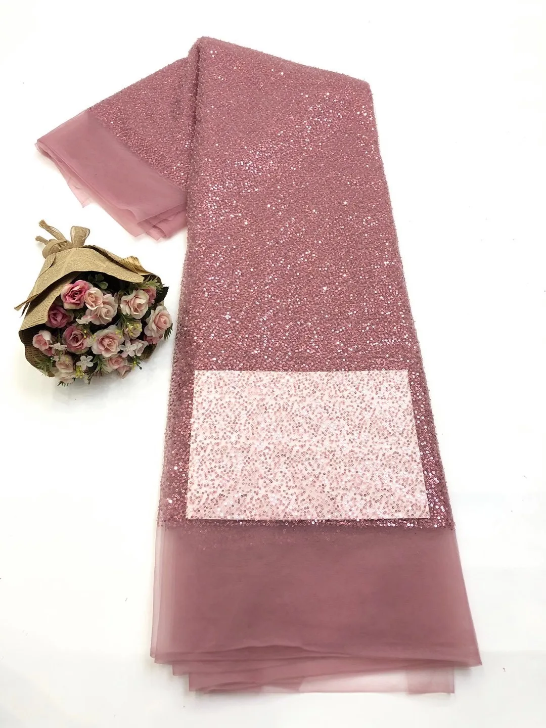 

Новое поступление, модная африканская кружевная ткань с блестками, высокое качество, Ghanaian, сетчатая кружевная ткань ручной работы, французская Тюлевая Ткань для шитья XB4618