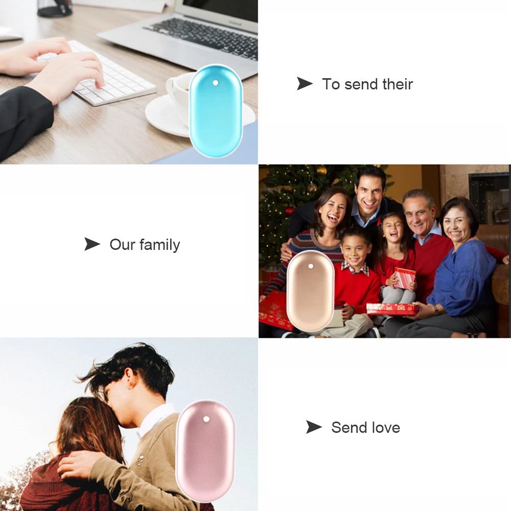 Милый USB Перезаряжаемый СВЕТОДИОДНЫЙ Электрический подогреватель для рук