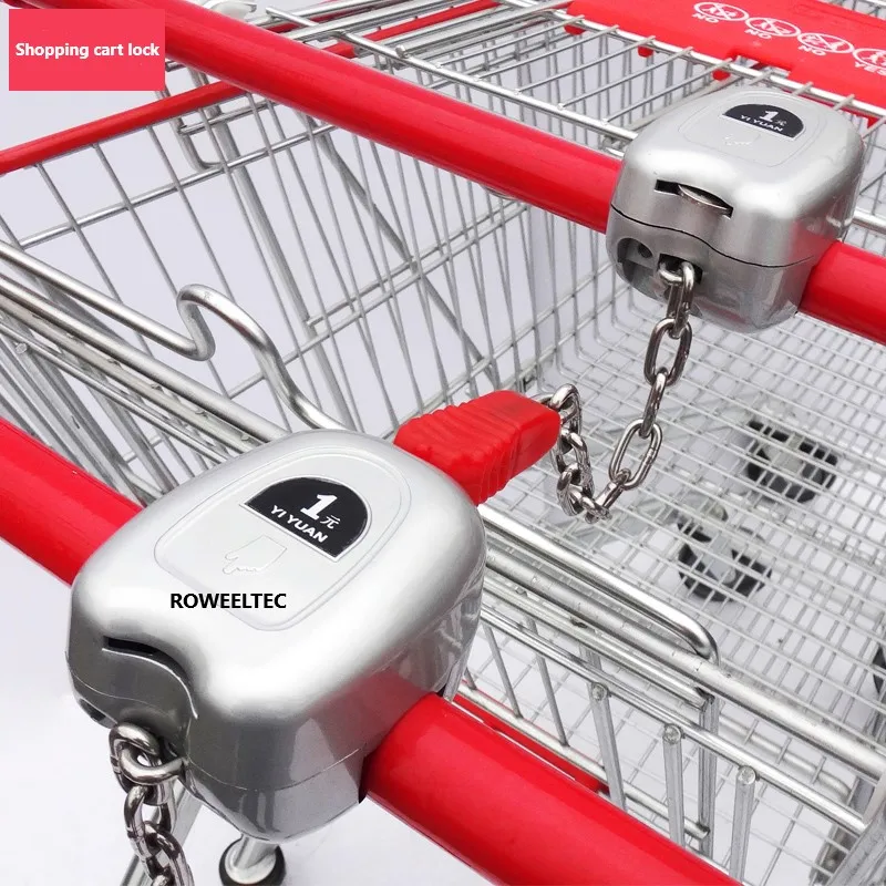 

Supermarket shopping cart coin lock ATT