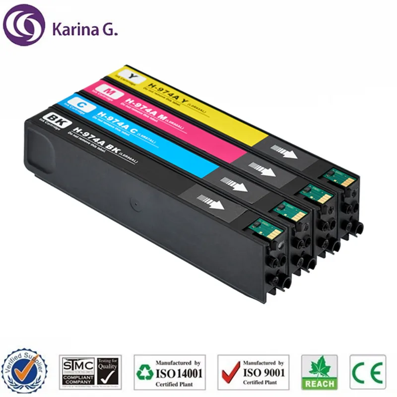 Compatible ink cartridge For HP974 HP974A Compatible  For HP PageWide 352dw/377dw/452dw/477dw/552dw/577dw etc.