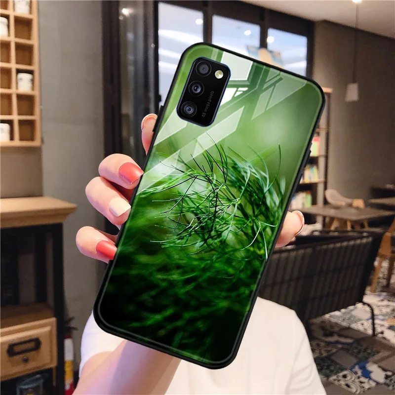 

Cover For Samsung Galaxy A41 Tempered Glass Phone Case For Samsung Galaxy A41 Protective Bumper Coque