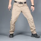 Мужские военные тактические брюки, водонепроницаемые износостойкие брюки-карго с множеством карманов, 2021