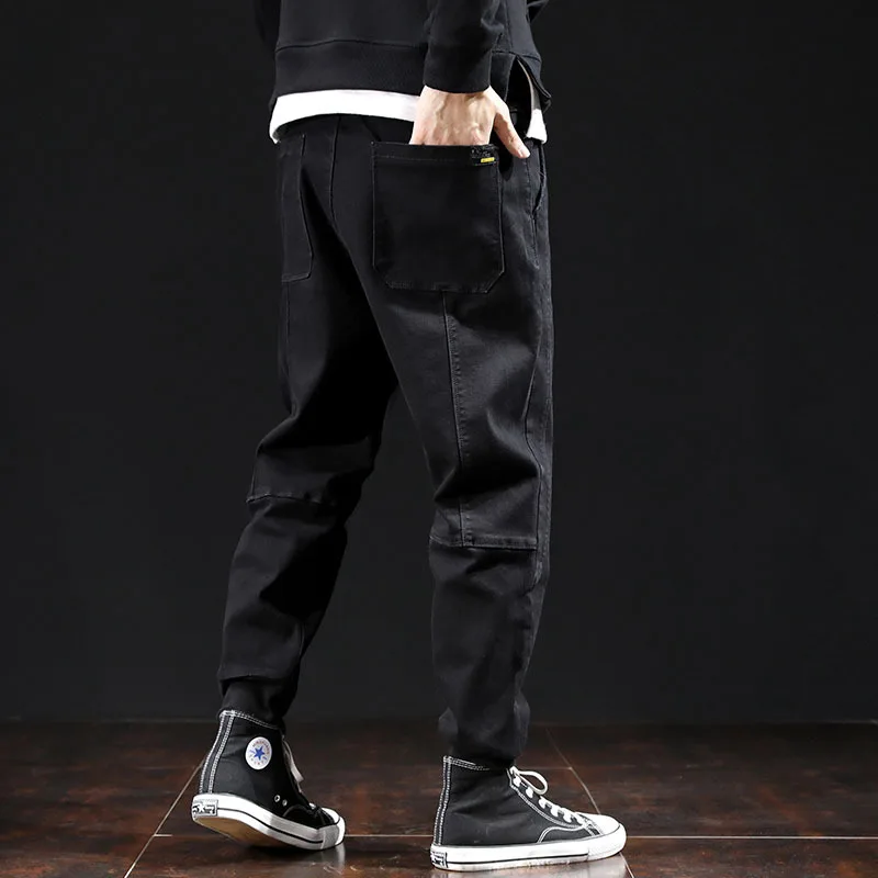 Джинсы мужские рваные уличная одежда брюки из денима в стиле хип хоп|Мужские