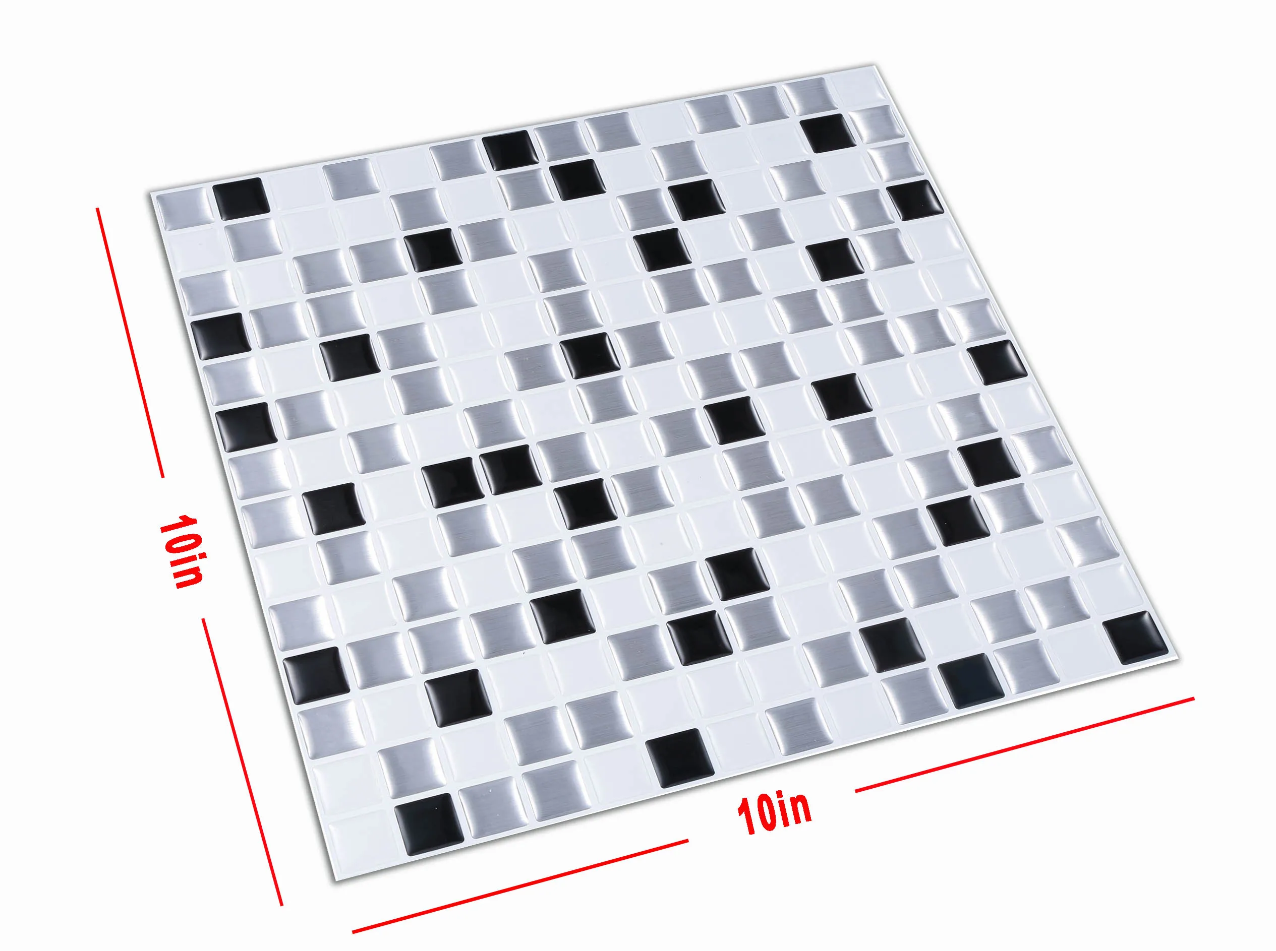 Черно-белая плитка для кухни/ванной мозаика сделай сам (10 шт. в упаковке) | Дом и