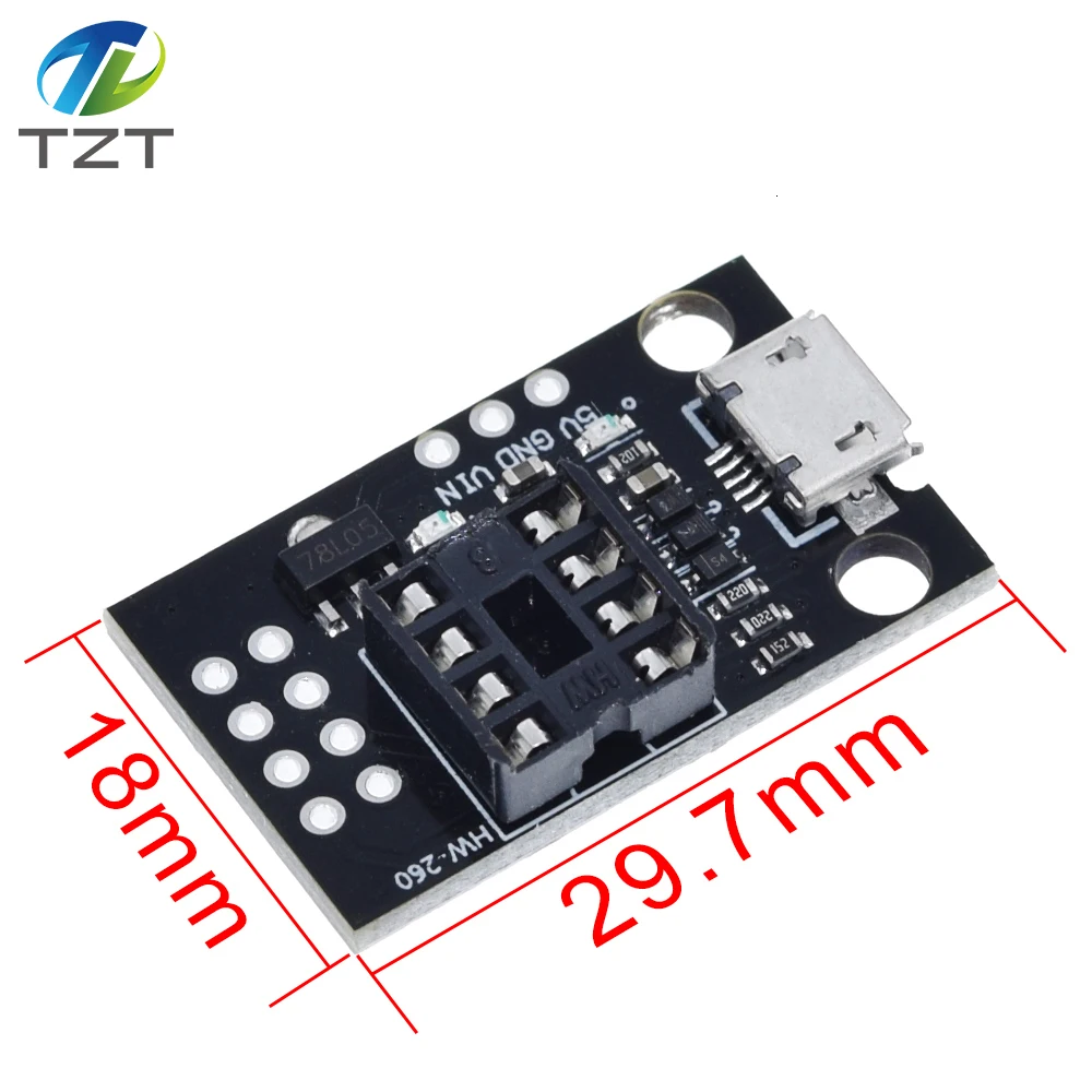 Синий черный TINY85 Digispark Kickstarter микро макетная плата ATTINY85 модуль для Arduino IIC IEC USB
