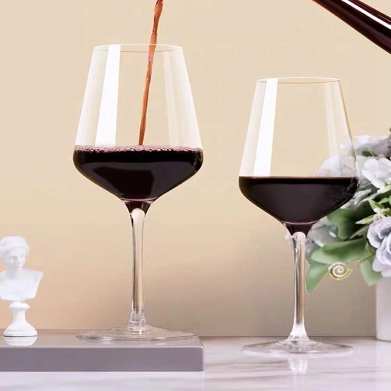 

Crystal Goblet Set, Home European Goblet, 6 Decanter, Lettering