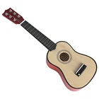 Портативная мини-гитара, 21 дюйм, 6 струн, детское укулеле для начинающих, легкий портативный музыкальный элемент