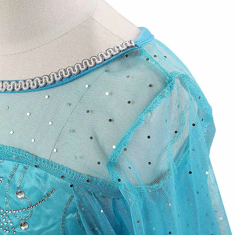 

Snow Queen Elsa Dress Kids Birthday Party Costume Girls Elsa Cosplay Costume Children Makeup Fantasy Carnival Dress 3-10 Years