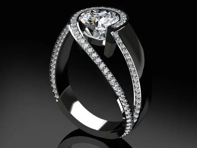 Романтическое женское кольцо с кристаллом из циркония милое белое круглое