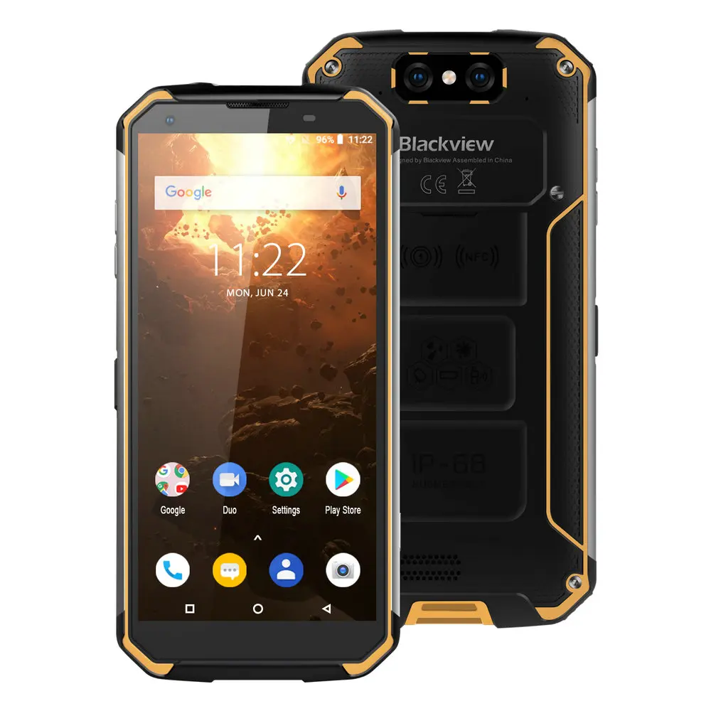 Blackview BV9500 IP68 смартфон Водонепроницаемый 5 7 дюймов 18:9 MT6763T Octa Core 4 ГБ + 64 двойной 16.0MP