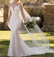 robe de mariee sexy backless lace mermaid wedding dress court train bride dresses 2019 vestido de noiva