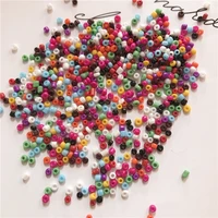 mixed color 2mm 100g 6000pcs rice beads with holes round hand sewn glass beads beads for jewelry making glass beads