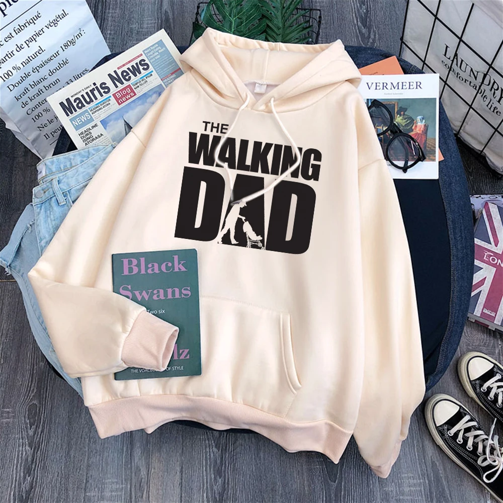 

Толстовка женская с надписью на день ходьбы, футболка с принтом, женские повседневные толстовки с круглым вырезом, свободные женские топы в ...