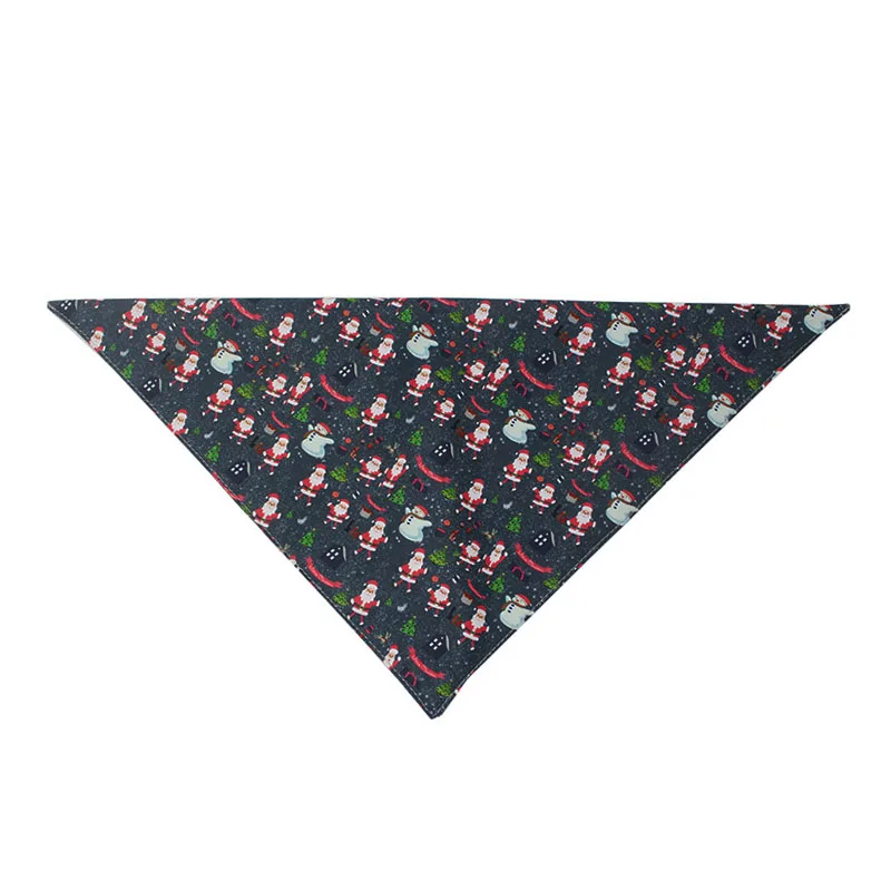 Рождественские банданы для собак треугольная ткань маленьких средних и больших