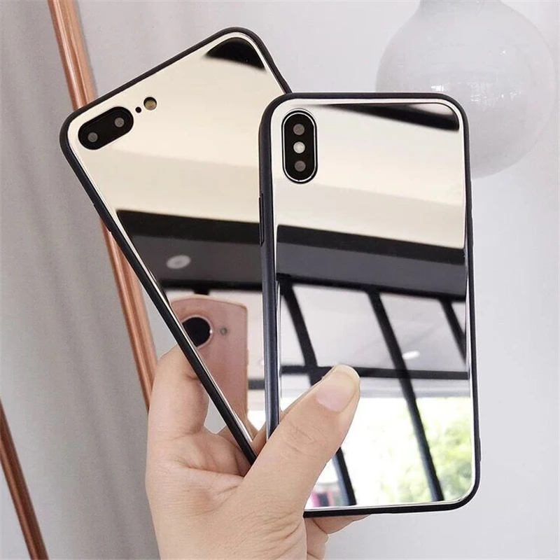 Роскошные зеркальные Чехлы цвета розового золота для iPhone 12 PRO чехол телефона 6s 6 7 8