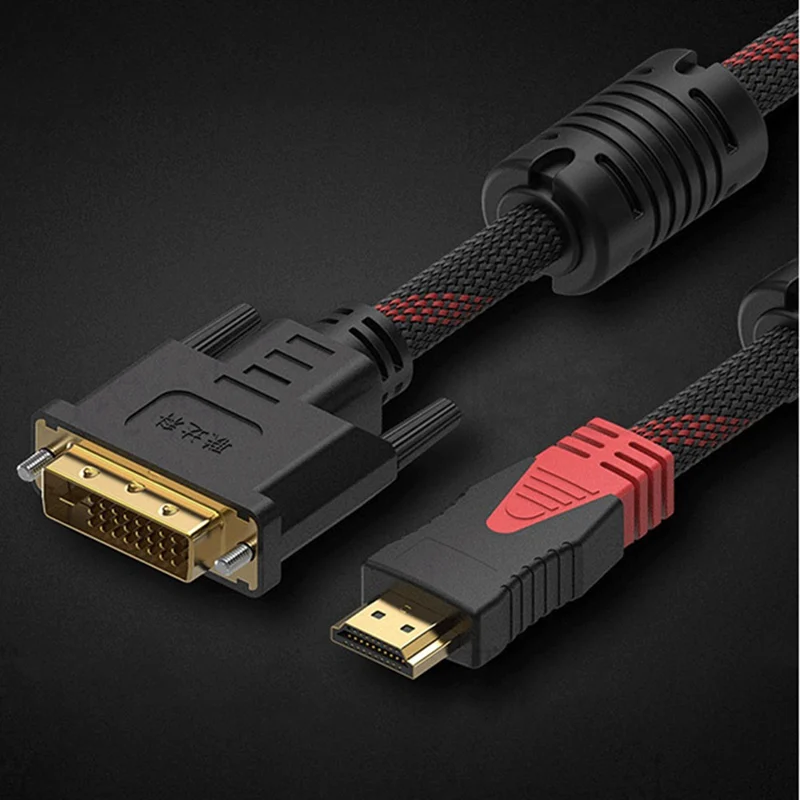 1 м 5 2 3 10 HDMI/DVI DVI D кабель 24 + pin адаптер Кабели 1080p для ЖК дисплей DVD HDTV XBOX PS3